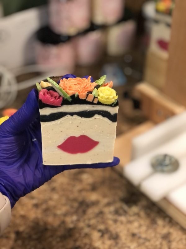 Frida Cannabis Rose Bar Soap - Image 3